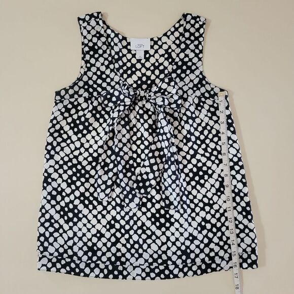 Ann Taylor LOFT Navy and White Tank Top Blouse - Picture 5 of 12